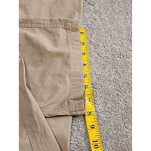 Ascend Nylon Hiking Chino Pants Mens 34X32 Beige Tan Stretch Comfort Zip Pocket - Picture 12 of 14